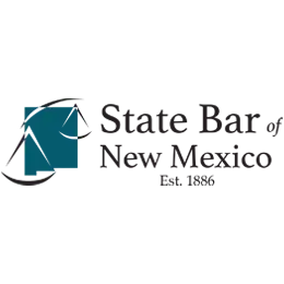 The logo for State Bar of New Mexico, which uses Blue Sky eLearn's legal LMS.